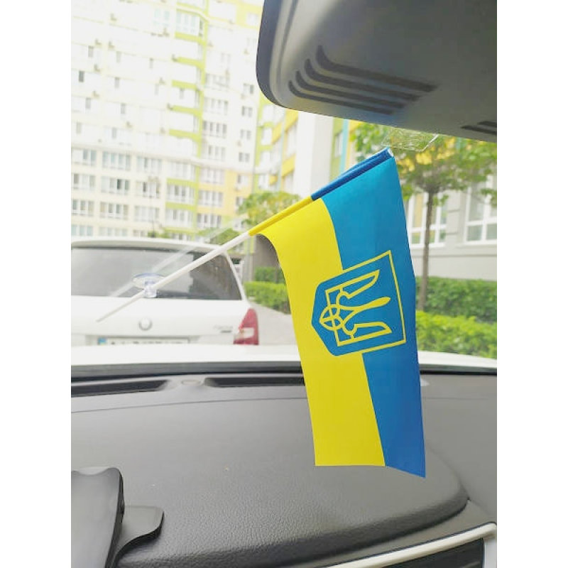 Прапор України + присоска