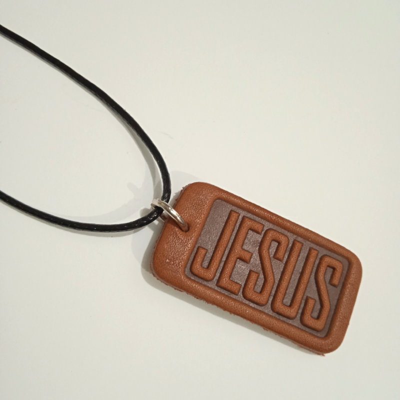 Jesus / підвіска шкіряна/ Jesus / підвіска шкіряна/