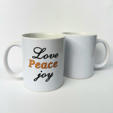 Love Peace Joy/чашка кольорова/