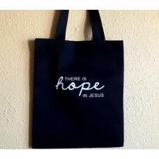 Сумка чорна There is Hope in Jesus /30х40/
